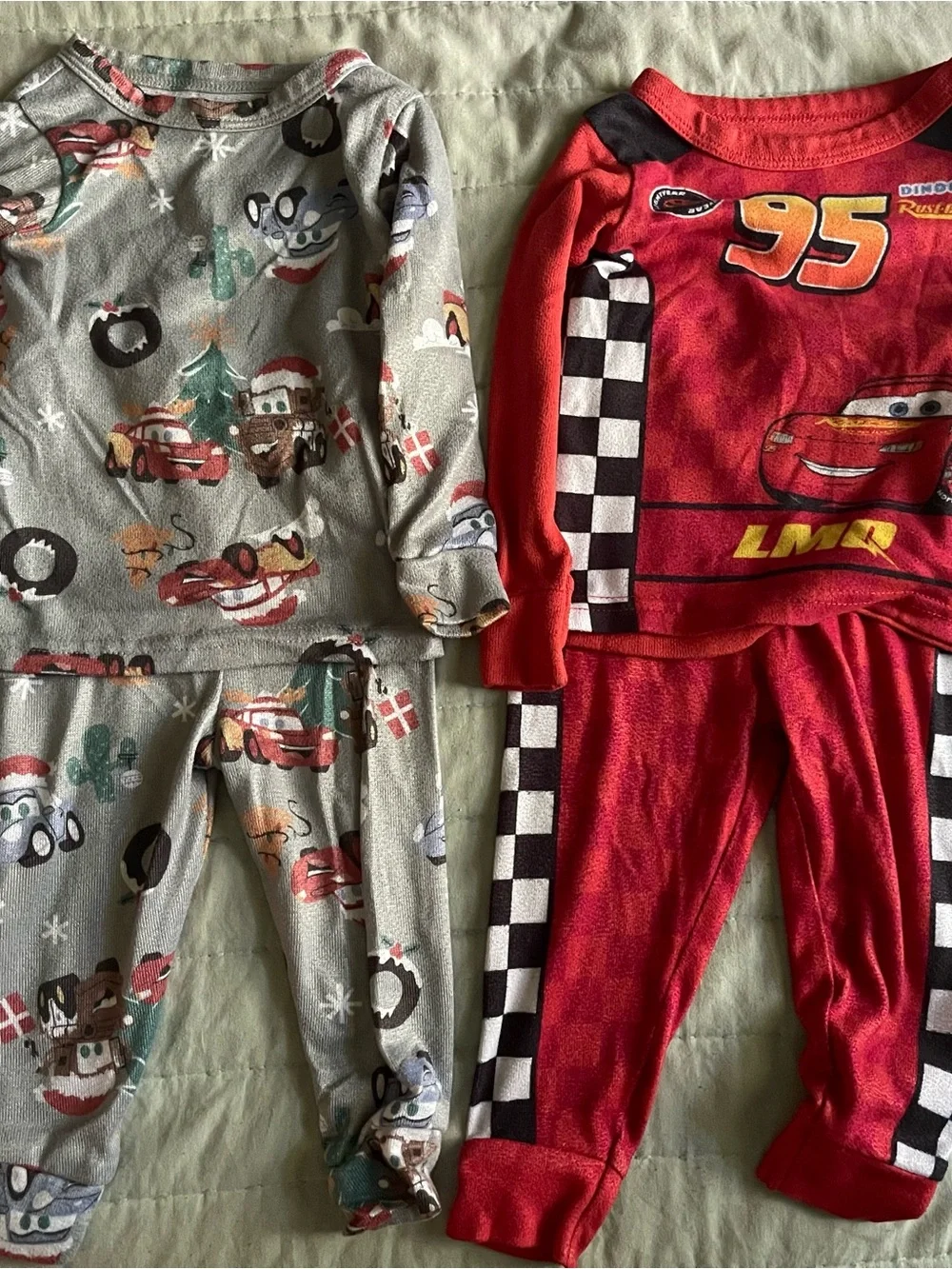 Disney Pixar Cars Pajamas 18M Lightning McQueen 2 Set Bundle
